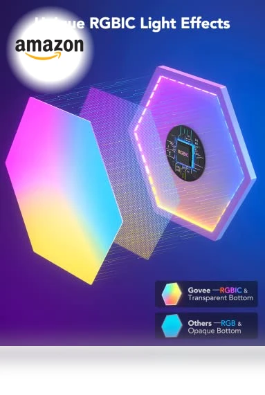 Hexagon LED Wall Lights — Wall Lighting, Govee