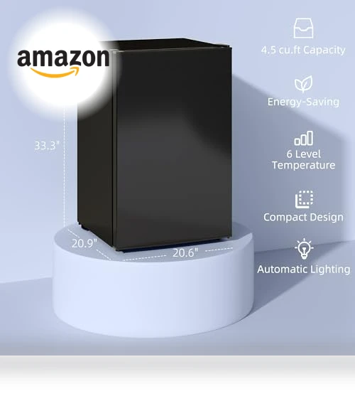 Mini Fridge with Freezer — Mini Fridges, HOMCOM