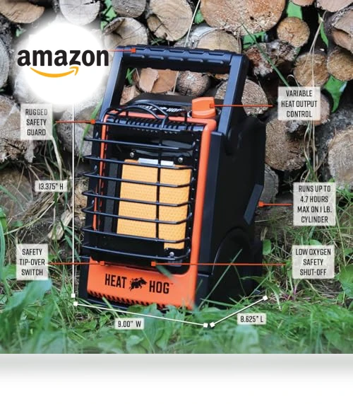 Portable Propane Radiant Space Heater — Portable Propane Heaters, Heat Hog