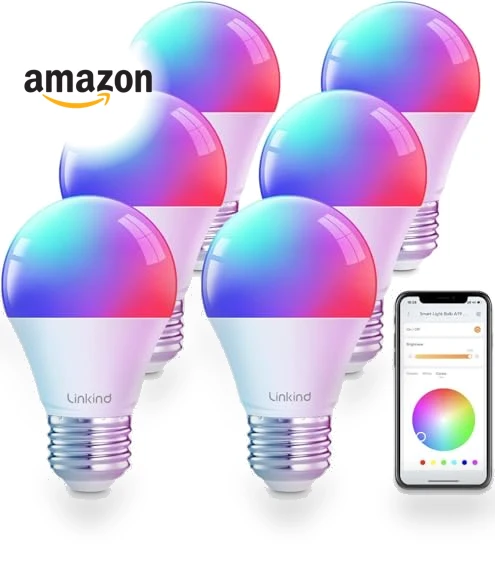 Color Changing Smart WiFi Light Bulbs — LED, Linkind