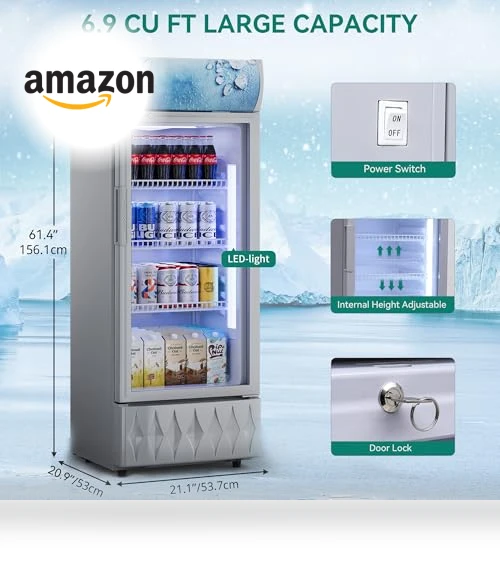 Commercial Merchandiser Display Refrigerator — Mini Fridges, YITAHOME