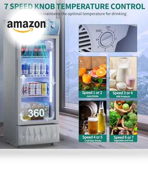 Commercial Merchandiser Display Refrigerator — Mini Fridges, YITAHOME