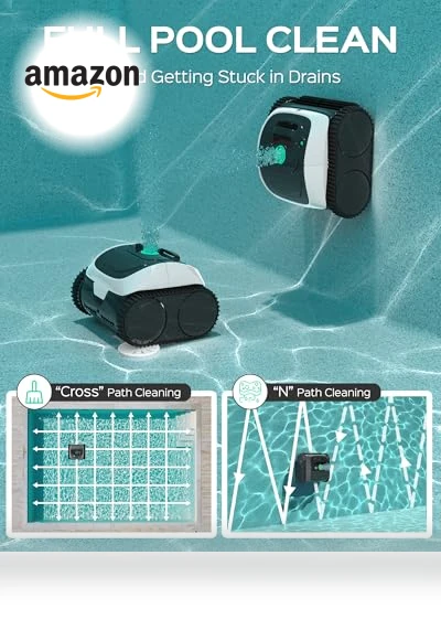 Cordless Robotic Pool Cleaner — Automated Pool Maintenance, WYBOT