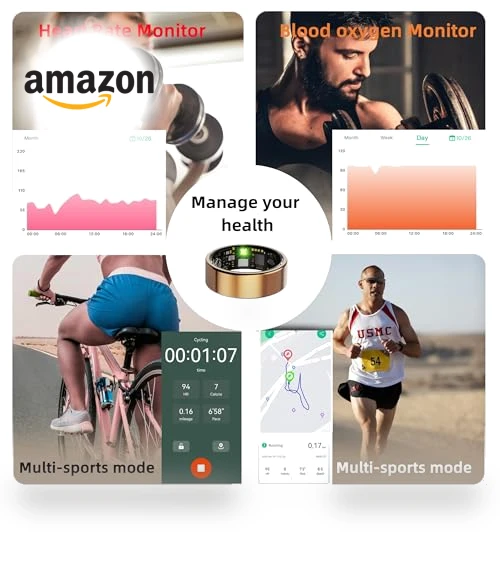 Health Fitness Tracker Ring — Wearable Accessories, UniJethro