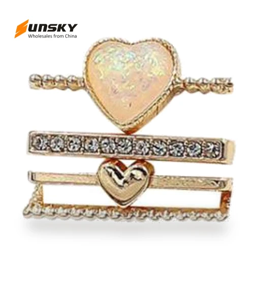 Heart Decorative Ring Metal Accessories — Watch Accessories