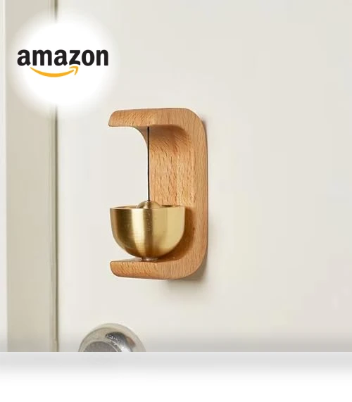 Magnetic Shopkeepers Bell Wood Doorbell Wind Chime — Chimes, EDINGM