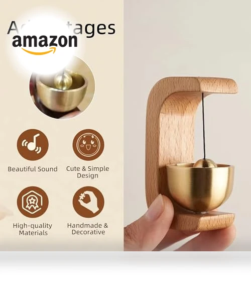 Magnetic Shopkeepers Bell Wood Doorbell Wind Chime — Chimes, EDINGM
