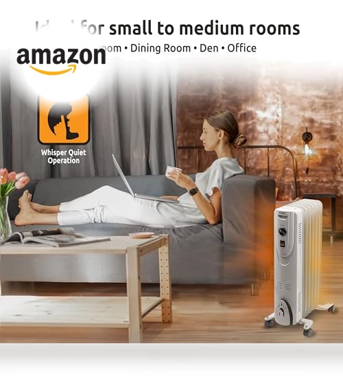 Oil-Filled Radiant Radiator Space Heater — Portable Heating Solutions, EZ-HEAT