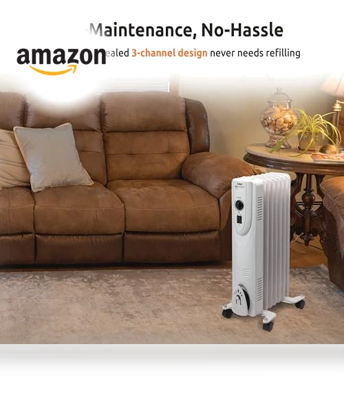 Oil-Filled Radiant Radiator Space Heater — Portable Heating Solutions, EZ-HEAT
