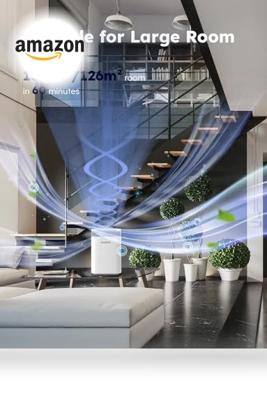Portable Air Purifier for Large Room — HEPA Air Purifiers, Nuwave