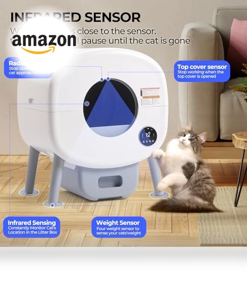 Self Cleaning Cat Litter Box — Self-Cleaning, Fsitego