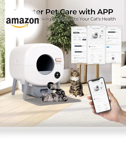 Self Cleaning Cat Litter Box — Self-Cleaning, Fsitego