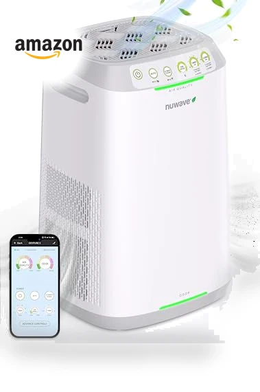 Smart Air Purifier for Large Rooms — Activated Carbon Air Purifiers, Nuwave