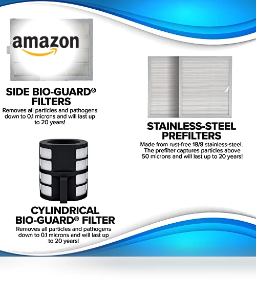 Smart Air Purifier for Large Rooms — Activated Carbon Air Purifiers, Nuwave