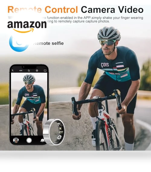 Smart Health Ring Tracker with Charging Case — Smart Rings, OUFANTE