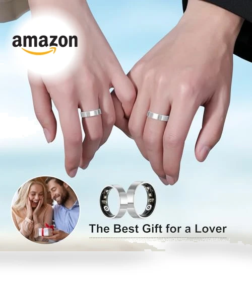 Smart Health Ring Tracker with Charging Case — Smart Rings, OUFANTE