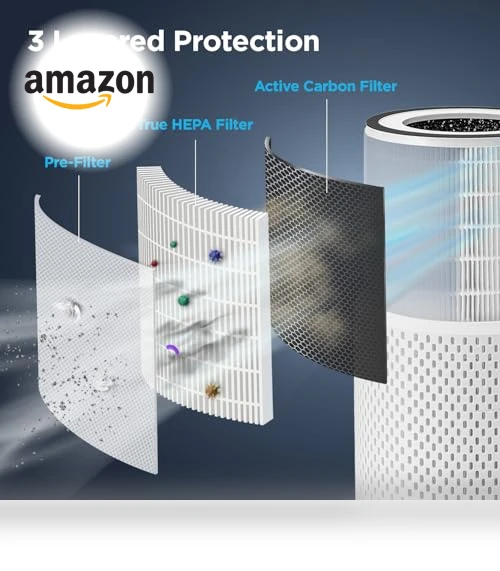 True HEPA Air Purifier for Bedroom — Activated Carbon Air Purifiers, CUCKOO