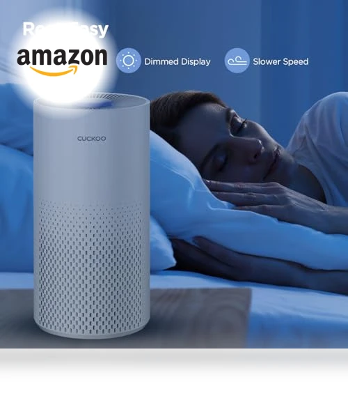 True HEPA Air Purifier for Bedroom — Activated Carbon Air Purifiers, CUCKOO