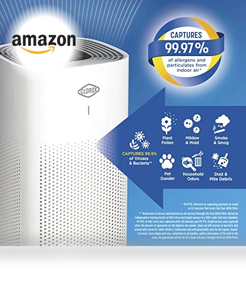 True HEPA Air Purifier — Activated Carbon Air Purifiers, Clorox Home Appliances