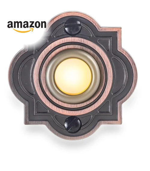 Wired Lighted Up LED Doorbell Button — Push Buttons, RANERVZ