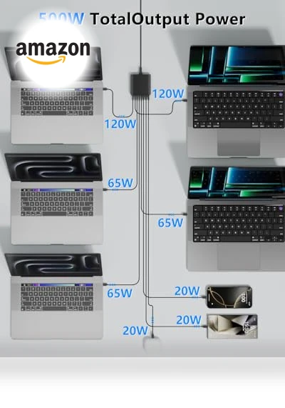 8 Port USB Fast Charging Station — Chargers
