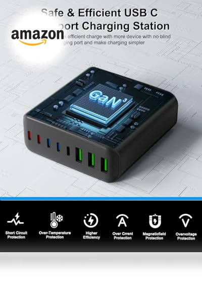 8 Port USB Fast Charging Station — Chargers