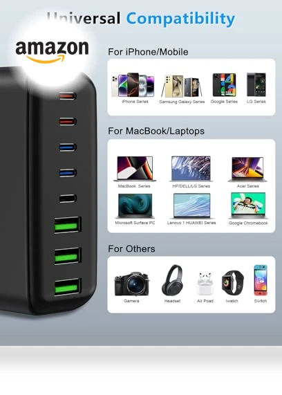 8 Port USB Fast Charging Station — Chargers