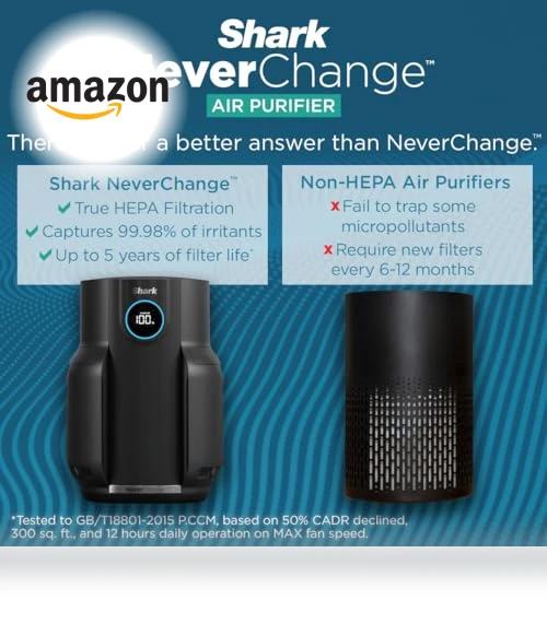 Air Purifier for Home Large Room — Activated Carbon Air Purifiers, Shark