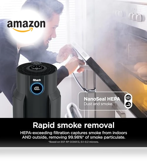 Air Purifier for Home Large Room — Activated Carbon Air Purifiers, Shark