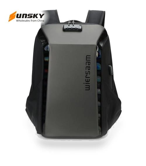 Anti-Theft Business Backpack Laptop Bag For Travel With Password Lock — Laptop Backpacks, Wiersaam