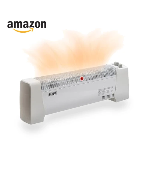 Baseboard Space Heater with Adjustable Thermostat — Portable Heating Solutions, EZ-HEAT