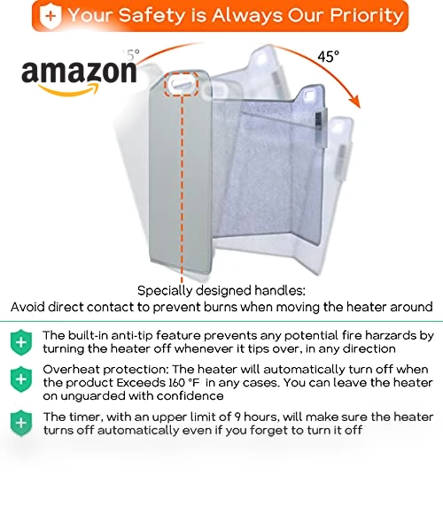 Foldable Portable Space Heater — Portable Heating Solutions, ESSUNTIAL