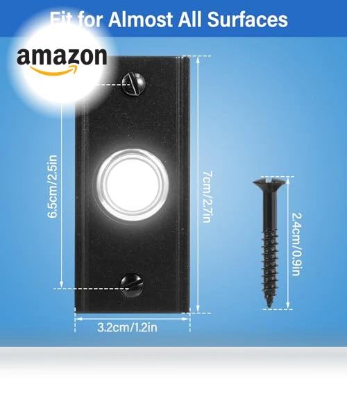 Heavy Duty Metal Door Bell Push Button — Kits, RANERVZ