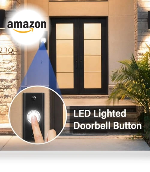 Heavy Duty Metal Door Bell Push Button — Kits, RANERVZ