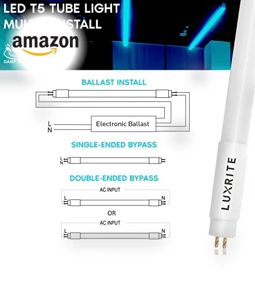 12-Pack 4FT T5 LED Tube Lights — Lighting Solutions, LUXRITE