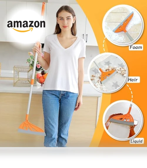 Multifunctional Replaceable Silicone Broom — Sweeping Tools, BURFERLY