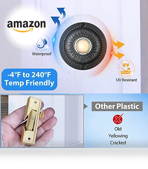 Round Metal Doorbell Push Button — Chimes, Dreyoo
