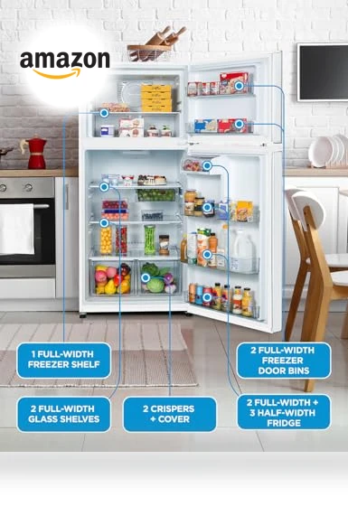 Top Mount Refrigerator with Freezer — Cooling Solutions, Commercial Cool