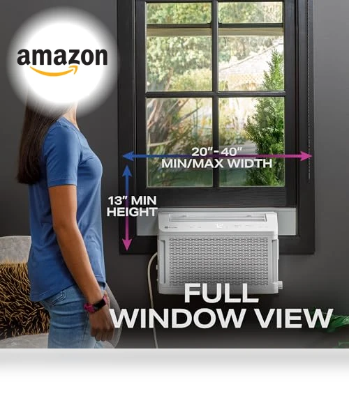 Clearview Window Air Conditioner Unit U-Shaped Adjustable Depth — Ceiling Fans, GE Profile