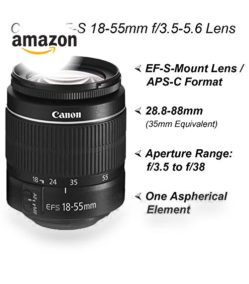 DSLR Camera with Dual Lens and Accessory Bundle — Camera & Photo, Canon