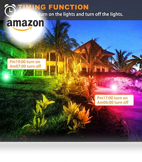 Smart RGB Landscape Lighting — Outdoor Security & Flood Lighting, MELPO