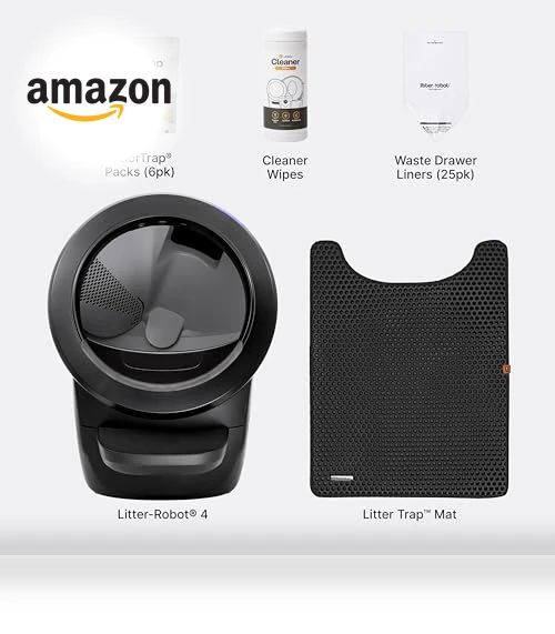 Automatic Self-Cleaning Cat Litter Box — Urine Detectors, Whisker
