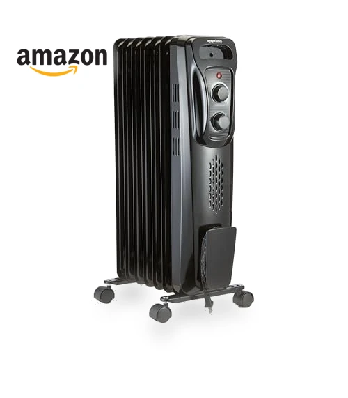 Oil Heater, Radiator Heater for Indoor Use — Portable Heating Solutions, Amazon Basics