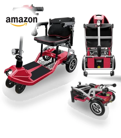 Ultra Lightweight Electric Powered Folding 4 Wheel Mobility Scooter — Mobility Scooters, ZiiROBOT