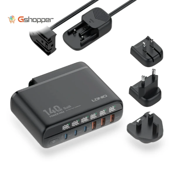 140W 6-Port USB PD Charger — Chargers, LDNIO