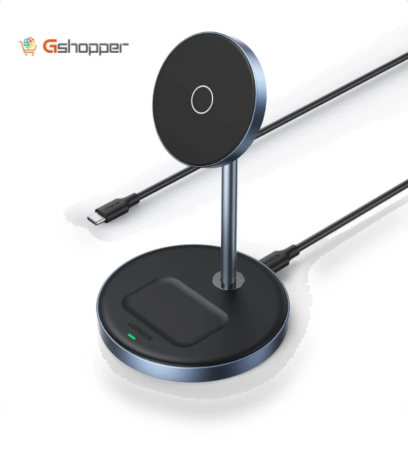2-in-1 Magnetic Wireless Charging Station — Power Hubs, UGREEN