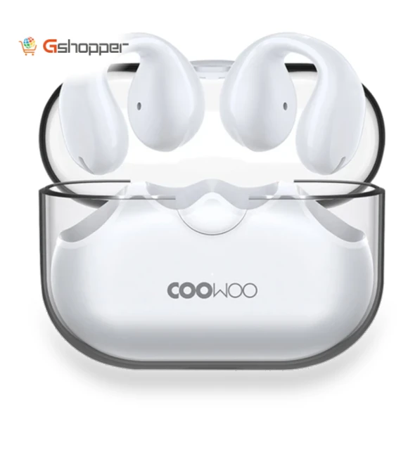 Bluetooth Clip-on Open Ear Headphones — Over-Ear Headphones, Coowoo