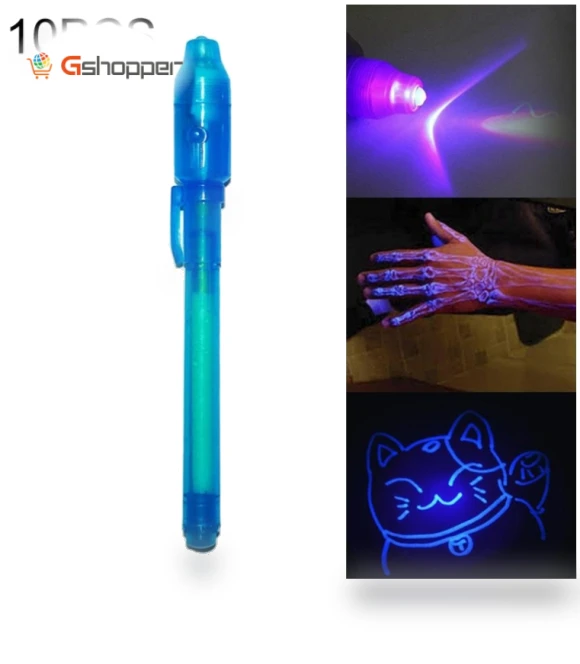 Creative Magic UV Light Invisible Ink Pen Marker Pen — Detective & Spy
