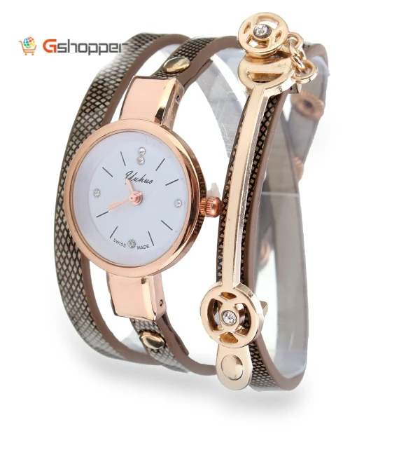 Crystal Dial Ladies Quartz Watch — Women's Wrist Watches