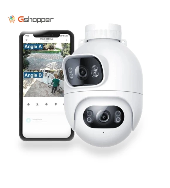 Dual 2K Lens WiFi Spotlight Camera — Smart Home Security, IMILAB